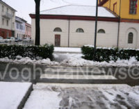 VOGHERA 22/01/2015: Neve. Attraversamenti pedonali sporchi. La foto di un lettore