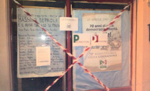 PAVIA VOGHERA VIGEVANO 09/09/2015: Blitz nella notte. P.N. “chiude” le sedi del Pd. “Complice dell’invasione”