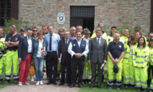 FORTUNAGO 23/11/2015: Frana. La Regione visita il cantiere. Lavori finiti a febbraio