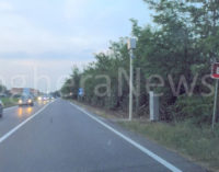 PAVIA 14/05/2016: Nuovo autovelox sulle strade pavesi. E’ stato piazzato a Pontelungo di Vidigulfo. Va a sostituire lo Speed Check arancione