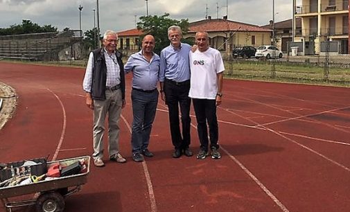 VOGHERA 06/06/2017: Cantiere aperto al Campo Giovani. In 3 mesi saranno sistemati pista spogliatoi e tribuna