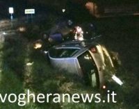 VOGHERA 22/11/2017: Sei auto uscite di strada (di cui 5 ribaltate) in un giorno. Le ultime a Godiasco e ancora a Voghera