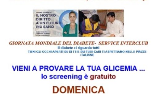 VOGHERA 15/11/2017: Contro il Diabete. Domenica screening gratuito organizzato dal Lions in piazza Duomo