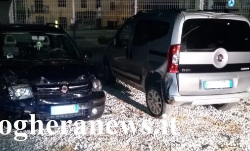 CASTEGGIO 04/10/2018: Tamponamento con ribaltamento nella curva pericolosa. Due i feriti