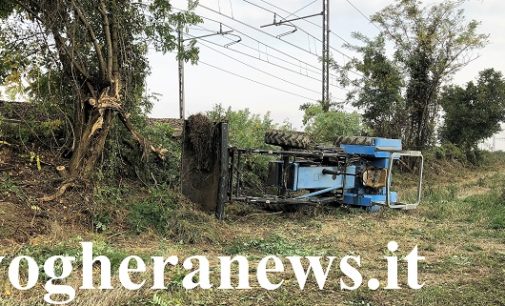 VOGHERA 16/10/2018: Trattore si ribalta. Ferito agricoltore 56enne