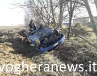 CODEVILLA 02/03/2019: Auto finisce nel campo e si ribalta. 28enne perde la vita lungo la Bressana-Salice