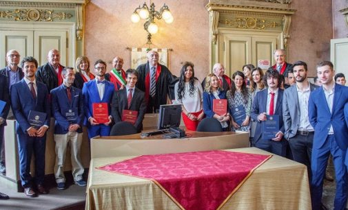 VOGHERA 11/04/2019: In 14 si laureano a Palazzo Gounela in Scienze Tecniche dello Sport e in Scienze Motorie