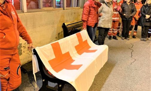 VOGHERA 26/11/2019: Violenza sulle donne. Una “panchina rossa” anche nella sede della Croce Rossa in via Carlo Emanuele