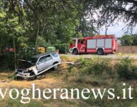 VOGHERA 15/07/2020: Esce di strada con l’auto lungo via Tortona. Paura per un pensionato