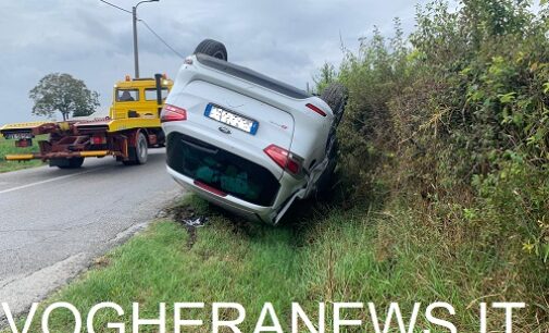 PIZZALE 16/10/2020: Scontro con la bisarca. L’auto di ribalta. Due i feriti