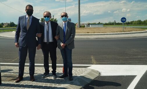 BRONI CIGOGNOLA 20/05/2021: Inaugurata la nuova rotatoria di via Vescovera