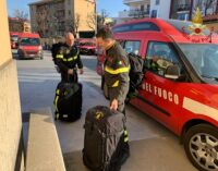 PAVIA 12/02/2023: Soccorritori pavesi in aiuto dei terremotati in Turchia e Siria