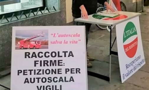 VOGHERA 14/04/2023: Autoscala dei Vigili del Fuoco e Alta Velocità. Sabato la raccolta firme de L’Italia del Rispetto