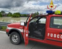 PAVIA 17/05/2023: Alluvione Emilia Romagna. I Vigili del Fuoco di Pavia sul posto