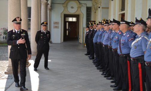 PAVIA 10/07/2023: il Generale di Divisione Andrea Taurelli Salimbeni in visita ai carabinieri