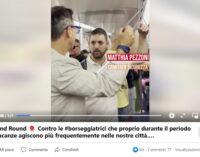 MILANO 01/08/2023:L’Eurodeputato della Lega Angelo Ciocca in Metro a caccia di borseggiatrici. “L’abbonamento ai ragazzi che sventano i furti glielo pago io”