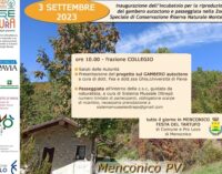 MENCONICO 31/08/2023: Animali. Domenica l’inaugurazione dell’incubatoio per la reintroduzione del “gambero di fiume” nostrano