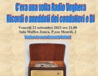 VOGHERA 19/09/2023: “C’era una volta Radio Voghera”. Gli storici conduttori e DJ raccontano e ricordano la mitica radio locale iriense. Venerdì sera in Sala Zonca