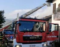 CECIMA 15/01/2024: Abitazione avvolta dalle fiamme. Intervengono i Vigili del fuoco di Voghera e Pavia