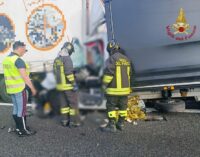 VOGHERA 20/05/2024: Strade. Scontro sulla A21. Autista rimane incastrato. Incidente stamattina anche sulla Sp35 a Cava Manara