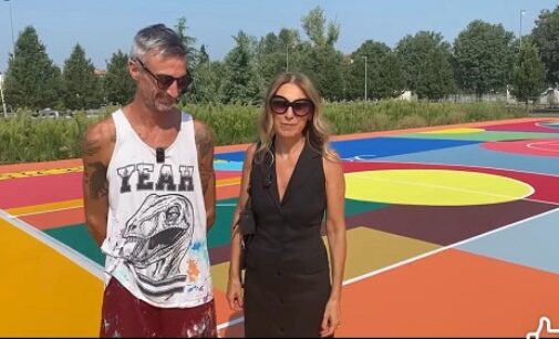 VOGHERA 28/08/2024: Rifatto e ri-colorato il campo da basket nell’area del Parco Baratta