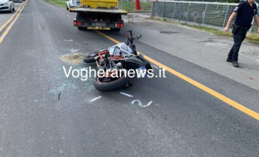 VOGHERA 19/09/2024: Incidente stradale. Ferito un 16enne in moto