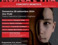 VOGHERA 27/09/2024: Domenica al Teatro il concerto benefico a favore della Pediatria dell’Ospedale. Sul palco il violinista 13enne Giovanni Viola con lo strumento usato ha Einstein