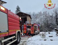 MONTESEGALE 10/12/2024: Incendio abitazione. Danni ingenti ad una casa di frazione Molino