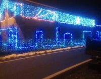 VOGHERA OLTREPO 23/12/2024: Sempre più di diffuse in città e fuori le super luminarie natalizie sulle abitazioni