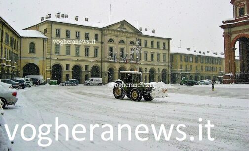 VOGHERA 01/12/2024: Stagione invernale. Il Comune vara un piano di sgombero neve e antighiaccio da oltre 100 mila euro