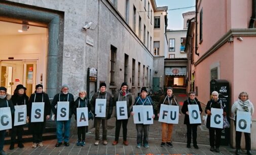 VOGHERA 23/12/2024: “Cessate il fuoco”. Nuovo flash mod in città della Comunità del Carmine