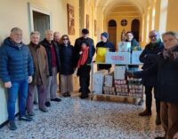 VOGHERA 23/12/2024: Lo SPI Cgil dona generi alimentari alla mensa dei poveri gestita dai Frati francescani