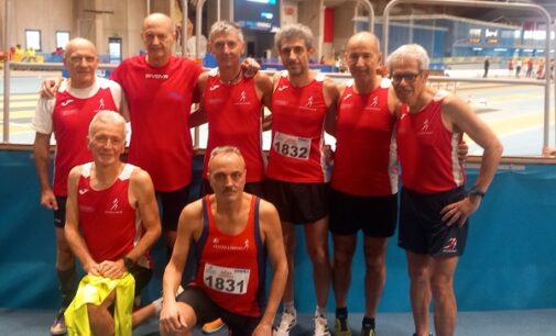 VOGHERA 08/01/2025: Nazionali AICS indoor. Dodici titoli per l’Atletica Pavese